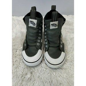 Van's Off The Wall High Top Sneakers Men Size 5 Women Size 6.5 Shoes Green Suede